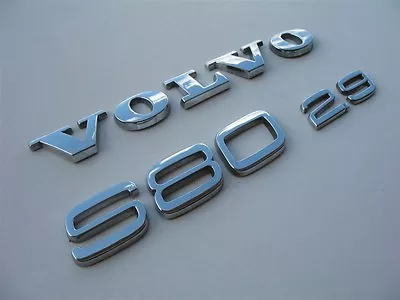 2001 Volvo S80 2.9 Rear Chrome Emblem Logo Decal Badge Symbol Oem 99 00 01 02 03 • $14.25