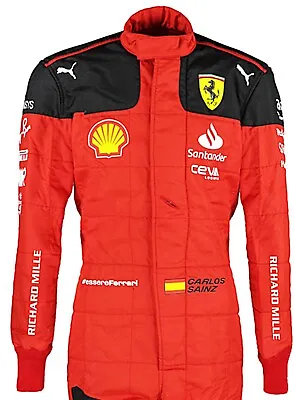 Carlos Sainz 2023 Ferrari Race Suit F1 Go Kart Racing Suit • $84