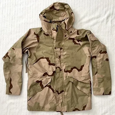 US Military Parka Cold Weather Desert Camouflage SP0100-02-D-4014 Size Med Long • $74.95