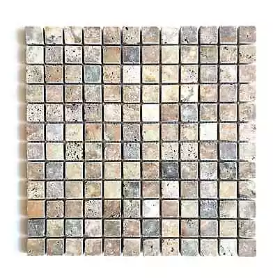 Antique Onyx 1 X1  Tumbled Aged Mosaic Backsplash Wall Floor Tile • $17.99