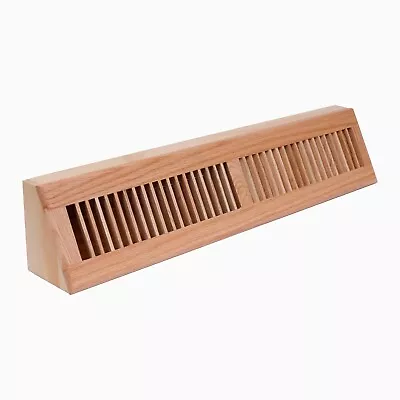 Wooden Baseboard Floor Register | Return Air Grille | Decorative Air Supply Vent • $49.99