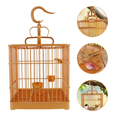 Hanging Bird Cage Macaw Cage Bird Travel Carrier Bird Carrier • £29.05