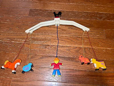 Vintage Fisher Price Working Crib Mobile Farm Animals • $19.99