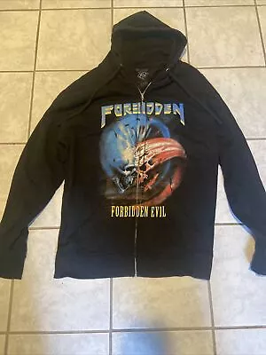 A Rare Machine Head Forbidden Evil Black Full Zipper Hoodie. Size 3 XL • $50