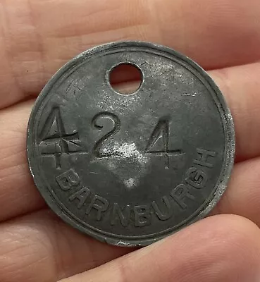 Barnburgh Colliery Miners Pit Token Tally Works Check - South Yorks • £0.99