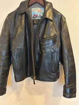 Aero Leather 36 Size Horse Hide Leather Jacket Black • $722.81
