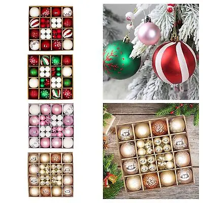 44 Pieces Christmas Balls Ornaments Christmas Tree Decoration Baubles Bulk • $23.21