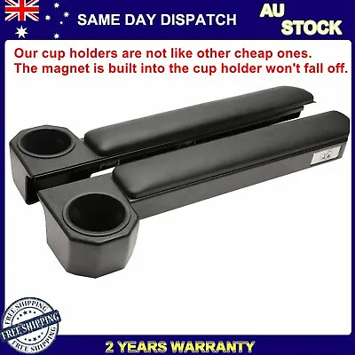 Upgraded Pair Magnet Black Door Armrest Cup Holder For Land Cruiser 70 Series  • $185.99