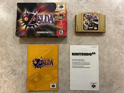 The Legend Of Zelda Majora’s Mask Collector’s - Nintendo 64 N64 Complete In Box • $165.17