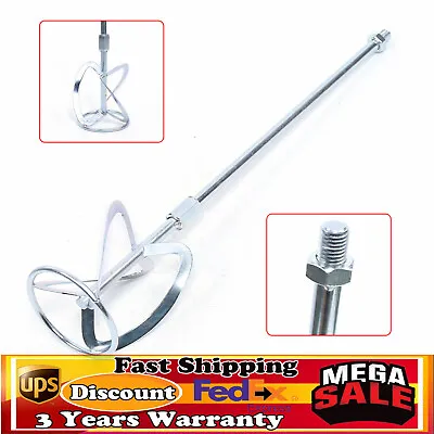 Manual Concrete Mixer Cement Paint Plaster Mixing Mixer Stirring Paddle Rod • $13.30