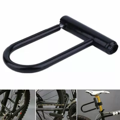 Bicycle Bike U Lock Cycling Motorcycle Security D Locks 5  X 7.5  Keyed Lock-.- • $19.49