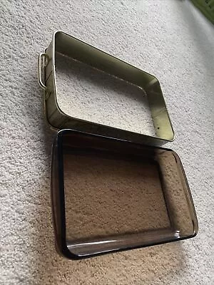 Pyrex 232 2 PCs Baking Dish Amber Brown W/ Golden Harvest Metal Cradle/Carrier • $28.50