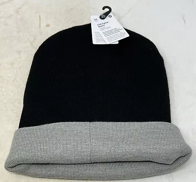 Lululemon Chill Fighter Beanie Merino Wool Blend SZ S/M Black Gull Grey Unisex • $28.18