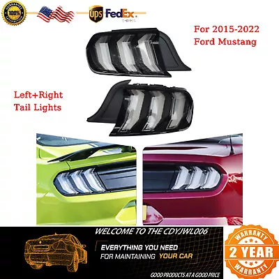 Fits Ford Mustang Tail Lights LED Sequential Turn Signal Smoke Clear Euro Style • $273.60