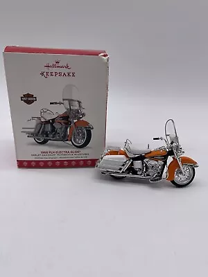 Hallmark Keepsake Ornament Harley Davidson 1968 FLH Electra Glide Motorcycle '17 • $34