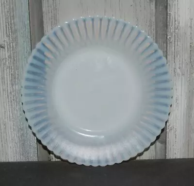 Macbeth Evans Petalware Opalescent Monax White Glass Bread And Butter Plate • $6.99