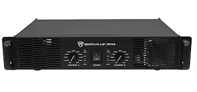 £145.64 • Buy Rockville RPA9 3000 Watt Peak / 800w RMS 2 Channel Power Amplifier Pro/DJ Amp