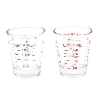 1Pc 30 ML Glass Measuring Cup With Scale Shot Glass Liquid Glass Ounce • £5.10