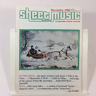 Vintage Sheet Music Magazine December 1982  Standard Piano Guitar  Songbook • $8.45