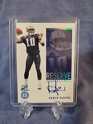 2021 Panini Encased Reserve Signature Vince Young /35 On Card Auto Tennessee... • $25