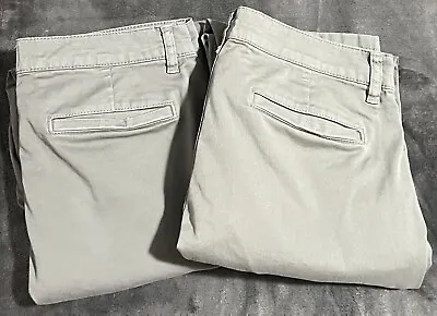 2 Pairs - J. Crew Women's Size 29T Vintage-Straight Chino Pants  A+ Gray • $20