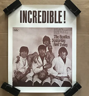 Original Vintage Poster The Beatles Incredible Butcher Cover Brown Tone Babies • £285.23