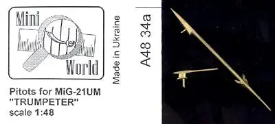 Mini World Models 1/48 MIKOYAN MiG-21 UM PITOTS Metal Detail Set • $9.99