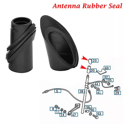 2X Antenna Rubber Seal Part For Mercedes W124 A124 Limousine Cabrio A1248270898 • $11.68