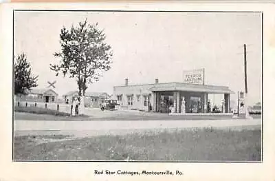 Montoursville Pennsylvania Red Star Cottages Texaco Gas Station PC AA21489 • $19.75