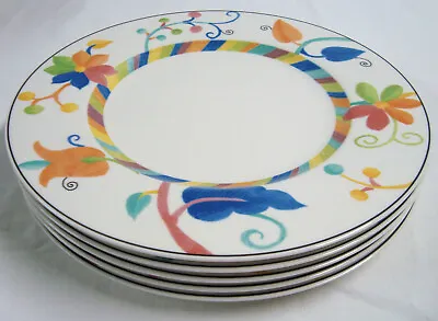 5 Villeroy & Boch Wonderful World Ipanema Dinner Plates 10 5/8  Plate Set • $149.99