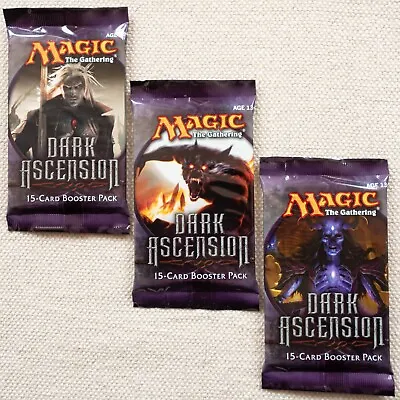 MTG: 3 DARK ASCENSION Sealed Boosters From Box - 1 Of Each Art Cover - English • $20