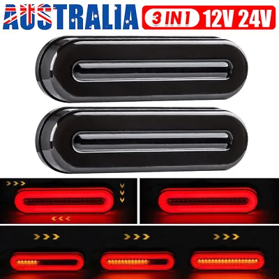 $23.99 • Buy 2X Trailer Lights 18 LED Stop Tail Lights Submersible Boat Truck Lamp Parts Kit