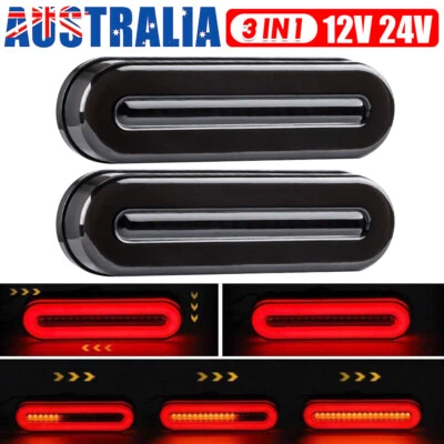 $23.99 • Buy 2X Trailer Lights 18 LED Stop Tail Lights Submersible Boat Truck Lamp Parts Kit