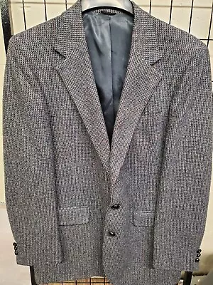 Vintage Stafford Mens Tweed Blazer Sport Coat Casual Jacket Size 42L Wool Suit • $79.97