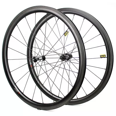 $639 • Buy 38*25mm Carbon Road Wheelset Tubeless With DT 350 Hub Rim Brake For Shimano