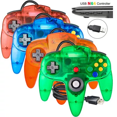 Wired N64 Controller USB Gamepad Joystick Joypad For Nintendo 64 N64 Game System • $23.74