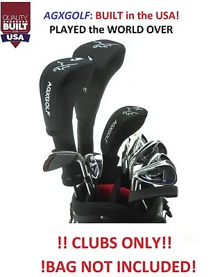AGXGOLF MEN'S LEFT HAND COMPLETE GOLF SET WDRIVER+3WD+3HY+5-9 IRONS+PW+SW+PUTTER • $611.36