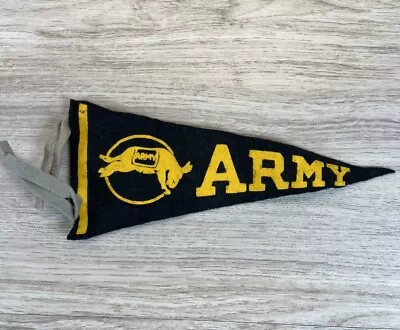 Vintage 1950's Army Black Knights Mini Felt Football Pennant Great Condition ⭐️ • $19.87