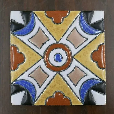 Decorated Kraftile Vintage Tile California  • $65