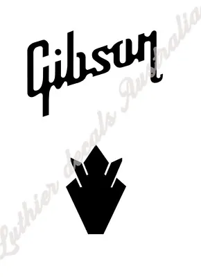 Gibson Crown Les Paul SG Guitar Vinyl Headstock Decal • $28.90