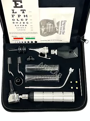 Ent Deluxe Premium Diagnostic Set-otoscope + Ophthalmoscope + Speculum Medical • $36.79