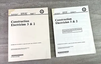 VTG 1988 Construction Electrician 3 & 2 Navy Training Manual & NRTC Test Quiz • $19.59