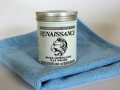$35.99 • Buy Renaissance Wax - 200ml With A Large 16 X16  Commercial Grade Microfiber Cloth