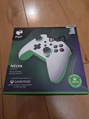 Wired Controller For Xbox One Series X | S And PC Official Licenced - Neon White • £15.99