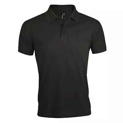 SOLs Mens Prime Pique Plain Short Sleeve Casual Basic Polo Shirt (PC493) • $19.20