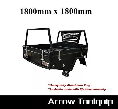 1800 X 1800 Heavy Duty Aluminium Dual Cab Ute Tray Canopy Toolbox Ute Tray • $5250