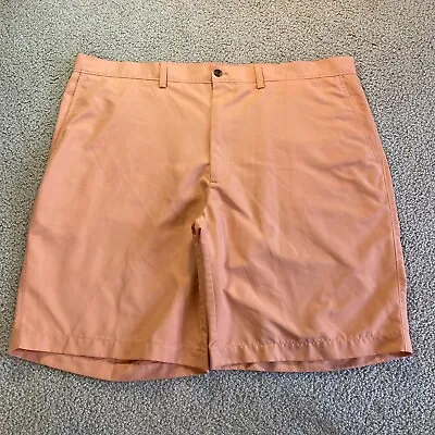 Haggar Mens Size 42 Bermuda Dress Shorts Orange Lightweight • $12