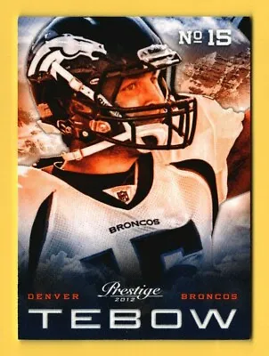 $3.55 • Buy 2012 Prestige #6 Tim Tebow Denver Broncos - Serial # /1500