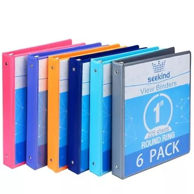 1 Inch 3 Ring BindersView BindersHolds Up To 8.5 11  PaperCustomizable Cle... • $31.31