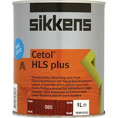 £37.95 • Buy Sikkens Cetol HLS Plus Translucent Woodstain Teak 1l